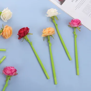 1 Adet Lytwtw Sevimli Kawaii Gül Çiçek Jel Kalem Ofis Okul Malzemeleri Kırtasiye Yaratıcı Tatlı Oldukça Güzel Yumuşak Kalem
