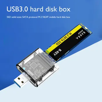 M2 SSD Durumda SATA Şasi Gen 1 USB 3.0 Adaptör Disk Kutusu SATA M. 2 SSD NGFF