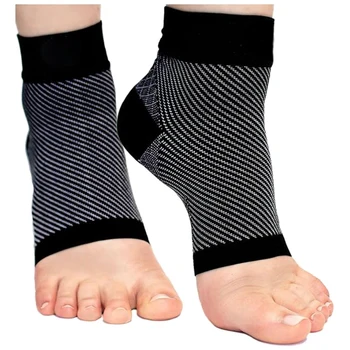 1 Çift Spor varis çorabı Ayak Bileği Desteği Rahatlatmak Şişlik Plantar Fasiit Çorap Kemer Desteği ve Topuk Ağrı kesici