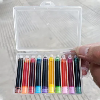 3.4 mm Renkli Mürekkep Kartuşları Malzemeleri dolma kalem mürekkep Dolum ofis okul öğrenci kırtasiye 10'lu paket
