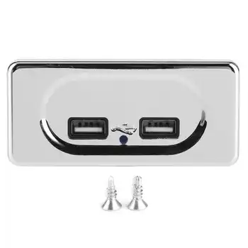 RV Yedek rv karavan çift USB şarj 3.1 A Hızlı Şarj Soketi için LED ile 12/24V RV Karavan Yedek rv şekillendirici rv