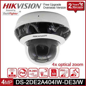 Hikvision 4MP PTZ Ağ Wi-Fi Kamera DS-2DE2A404IW-DE3 / W 4x optik zoom DarkFighter POE IP66 IK10 IR 20m Hız Dome IP Kamera