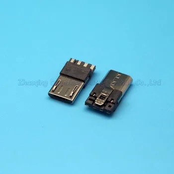 50 adet mikro 5p Tek sıra kaynak teli erkek tak V8 akıllı telefon şarj veri konektörü USB arayüzü