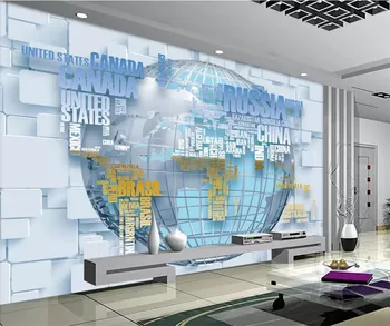 beibehang Özel papel de parede fotoğraf duvar kağıdı duvar 3D stereo HD moda ingilizce harita 3D TV zemin yatak odası duvar resimleri duvar kağıdı