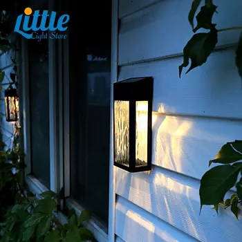 Modern açık güneş duvar ışık su geçirmez LED bahçe dekorasyon güneş bahçe sokak ışık güneş LED aydınlatma duvar ışık
