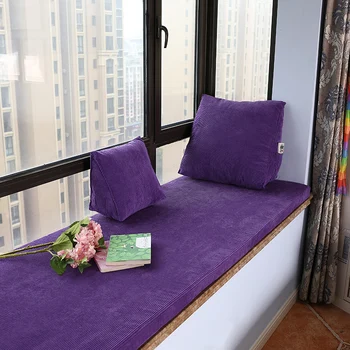 Özelleştirilebilir Düz Renk Kalın Yastık Çoklu Boyutları yer minderi Tatami Minder ev ofis dekorasyonu sandalye Minderi