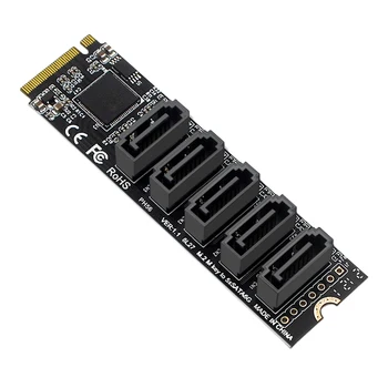 M. 2 M Anahtar PCI Express SATA 3.0 Genişleme Kartı Adaptörü JMB585 Yonga Seti Desteği Mac OS / Windows / Linux Desteği PM Fonksiyonu